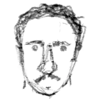 Hand-drawn portrait of Ayooluwa Kolawole